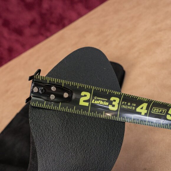 BP Women Luke Black Faux Suede Block Heel Over The Knee Boots sz 6.5 - Picture 6 of 10